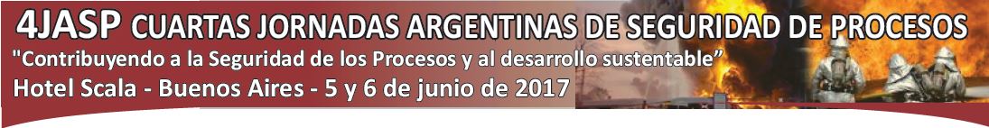 4 JORNADAS
ARGENTINAS DE SEGURIDAD DE LOS PROCESOS